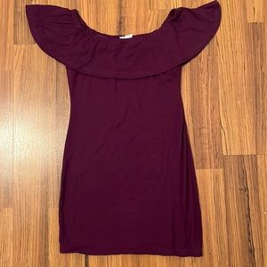 Off shoulder mini dress